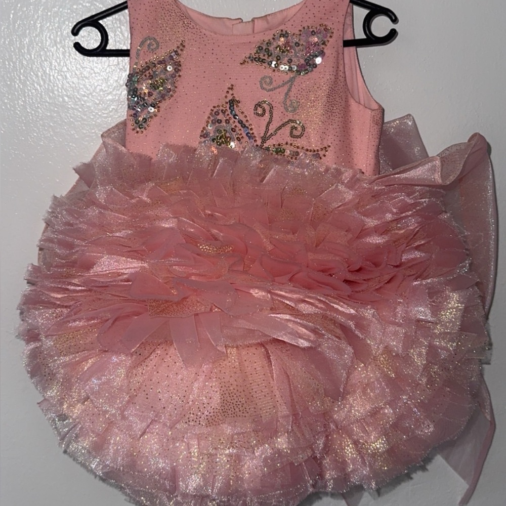 Pink Ruffled Kids Costume